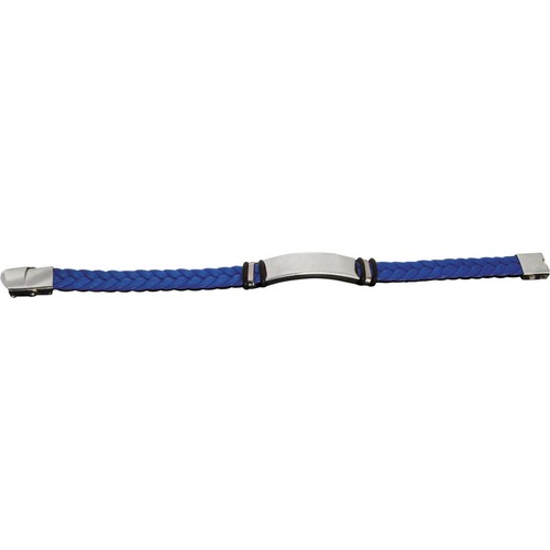 BRACELET BLUE AND STEEL TWINE BRACELET BLUE AND STEEL TWINE