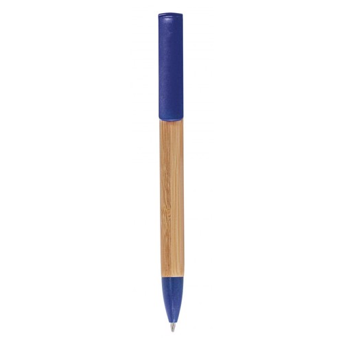 STYLO Á BILLE EN BAMBOO PARTIES EN BLEU