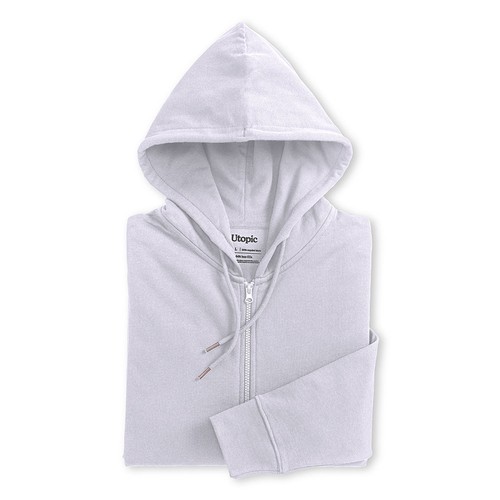 Tejido 100% regenerado. Sudadera unisex con capucha