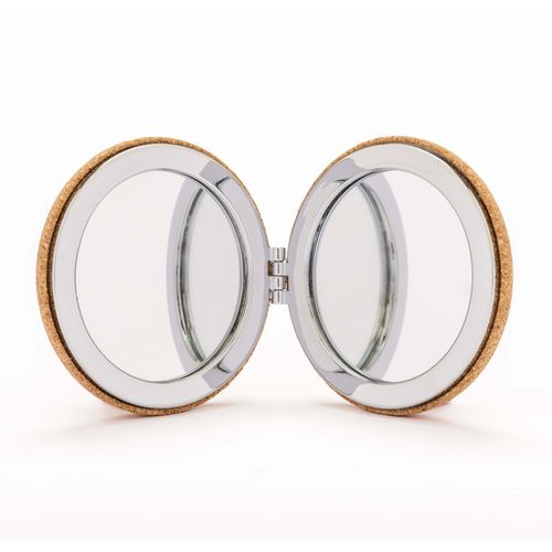 Cork mirror with double magnification