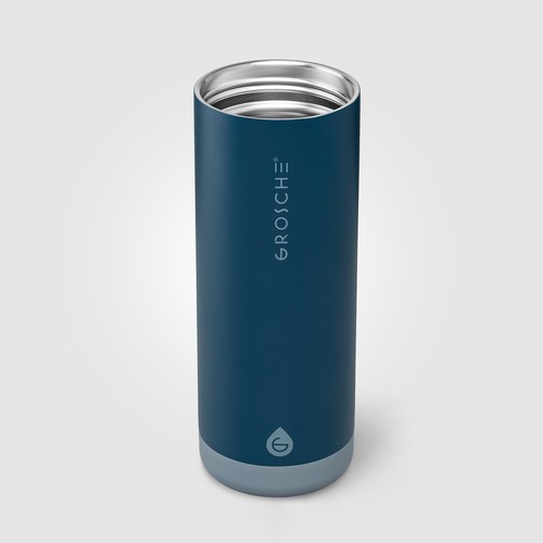 Bouteille Grosche Alpine, acier inoxydable, paille amovible, bouchon flip n’ sip - 590 ml Bouteille Grosche Alpine, acier inoxydable, paille amovible, bouchon flip n’ sip - 590 ml