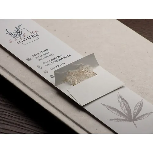 Carnet de notes en chanvre recyclé Carnet de notes en chanvre recyclé