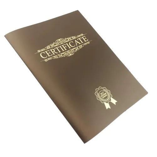 Certificate cover