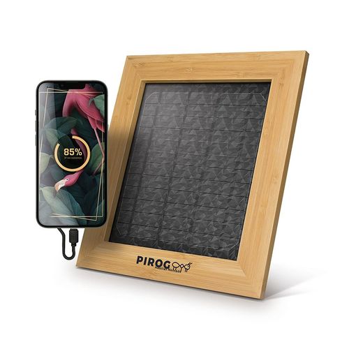 BAMBOO SOLAR FRAME WITH CHARGER