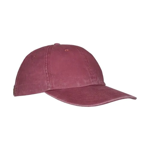 260 g/m2 stone washed cotton baseball cap, 6 panels 260 g/m2 stone washed cotton baseball cap, 6 panels