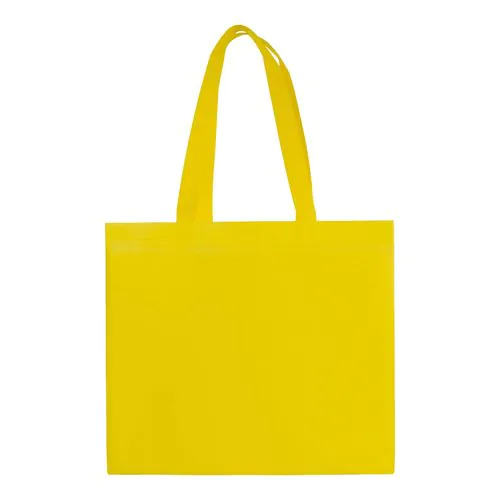 Shopper en TNT laminé, anses longues et soufflet Shopper en TNT laminé, anses longues et soufflet