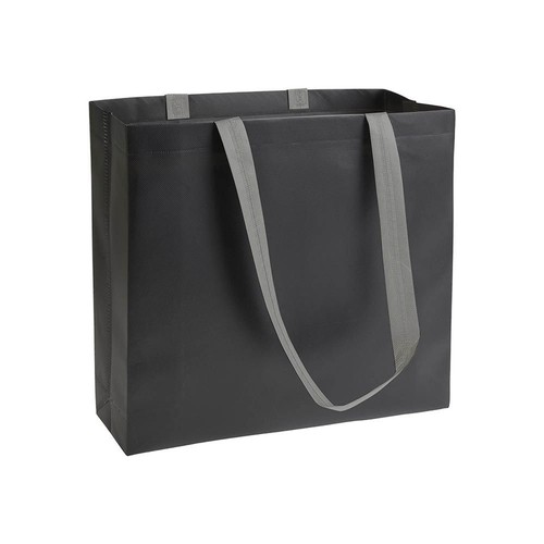Laminated non-woven fabric shopping bag with gusset and long handles Laminated non-woven fabric shopping bag with gusset and long handles