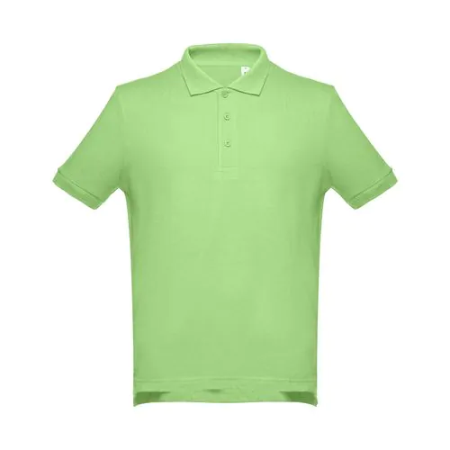 THC ADAM. Polo da uomo in cotone a maniche corte THC ADAM. Polo da uomo in cotone a maniche corte
