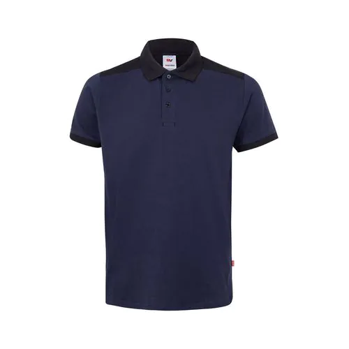 VL VELES. Two-tone stretch piqué polo shirt (200g/m²) with short sleeves, in polyester (96%) and elastane (4%) VL VELES. Two-tone stretch piqué polo shirt (200g/m²) with short sleeves, in polyester (96%) and elastane (4%)