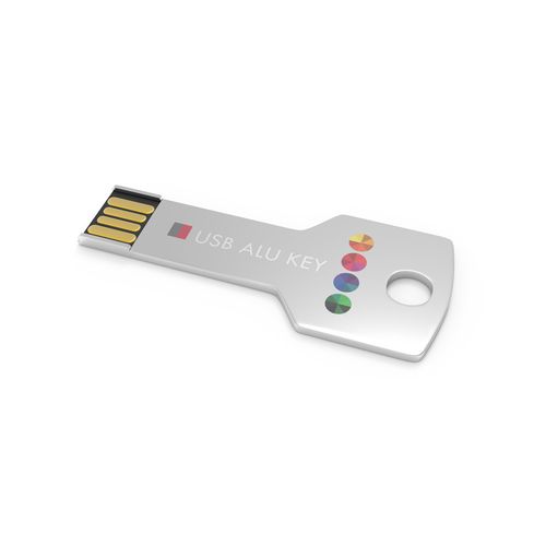 USB Stick Alu Key Silver, 128 GB USB Stick Alu Key Silver, 128 GB