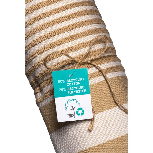 350 g/m2 recycled cotton beach towel/pareo
