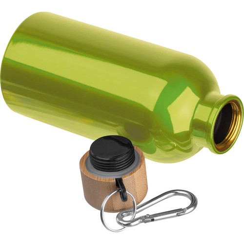 Botella de acero inoxidable con mosquetón, 400 ml