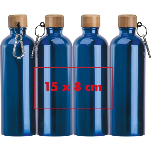 Drinkfles van rvs met karabijnhaak, 750 ml Drinkfles van rvs met karabijnhaak, 750 ml