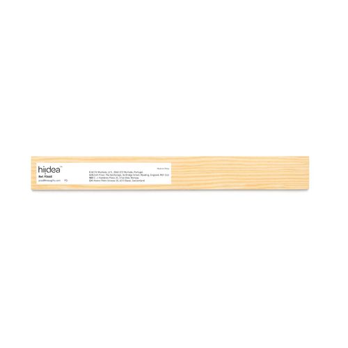 WESLEY 20. Pine wood ruler with 20 cm scale
