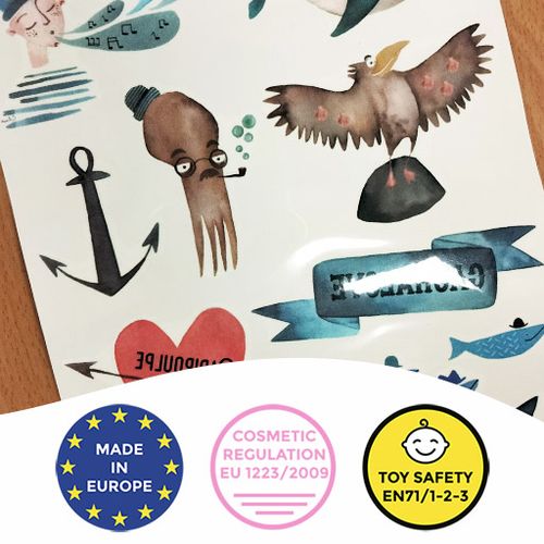 Custom temporary Tattoos - Sticker tattoos for Kids