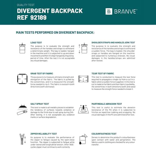 DIVERGENT BACKPACK I. Mochila para portátil de hasta 15.6'' en tejido vaquero y PU