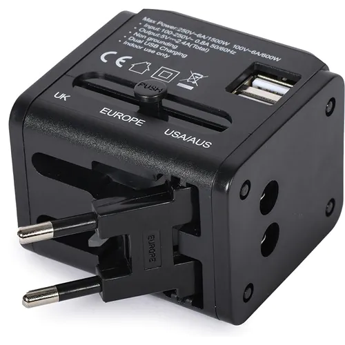 ADAPTADOR DE ENERGÍA UNIVERSAL DE PLÁSTICO