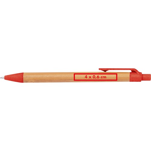 Stylo à bille en paille de blé et bambou