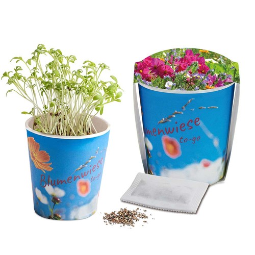 Flower meadow to-go - Summer flower mix - Custom print 4/0-c Flower meadow to-go - Summer flower mix - Custom print 4/0-c