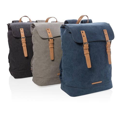 Canvas laptop rugzak PVC vrij Canvas laptop rugzak PVC vrij