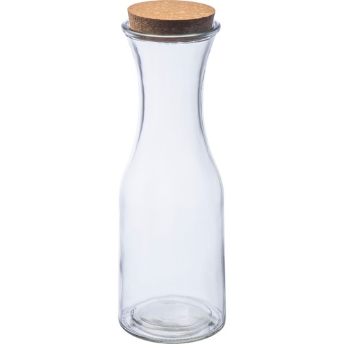 Glass carafe with cork lid Glass carafe with cork lid