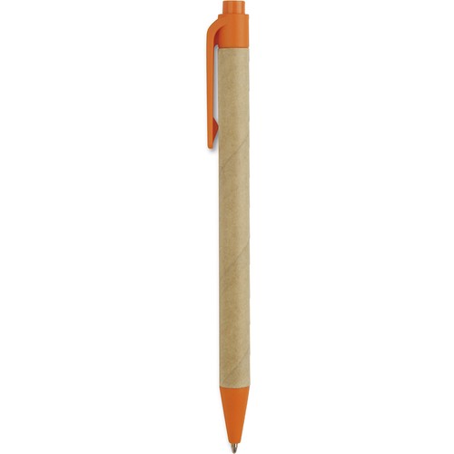 BALLPOINT PEN MADE OF BIODEGRADABLE PLASTIC AND RECYCLED CARDBOARD BALLPOINT PEN MADE OF BIODEGRADABLE PLASTIC AND RECYCLED CARDBOARD
