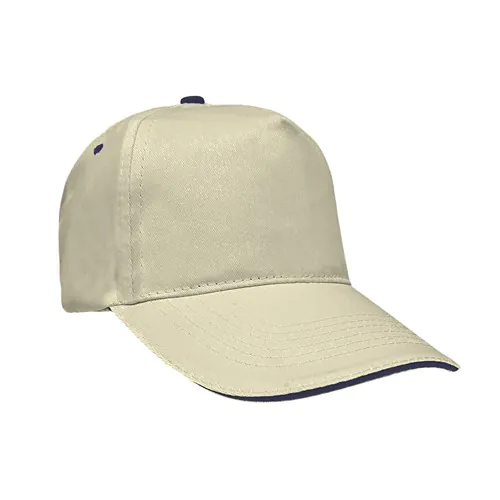 5 PANEL SANDWICH CAP IN 100% COTTON