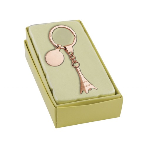 PORTE-CLÉS TOUR EIFFEL ROSE AVEC JETON PORTE-CLÉS TOUR EIFFEL ROSE AVEC JETON