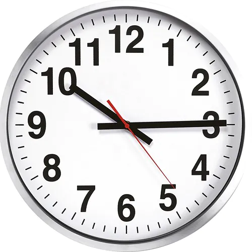 MAXI WALL CLOCK IN ALUMINIUM AND GLASS