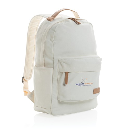 Impact AWARE™ 16 oz. recycled canvas laptop rugzak Impact AWARE™ 16 oz. recycled canvas laptop rugzak