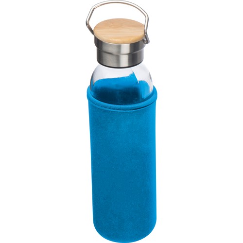 Bouteille en verre avec housse néoprène, 600 ml