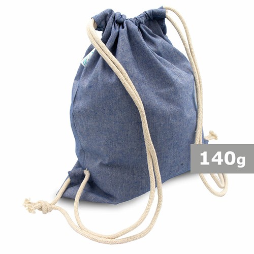Recycled cotton and recycled polyester drawstring bag B'RIGHT | Jose Recycled cotton and recycled polyester drawstring bag B'RIGHT | Jose