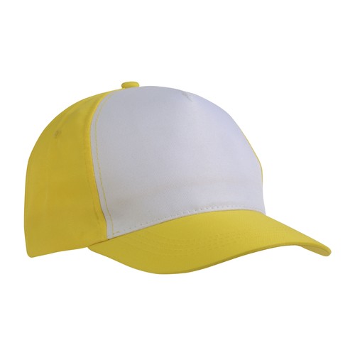 Polyester Hat, 5 panels, with adjustable velcro strap