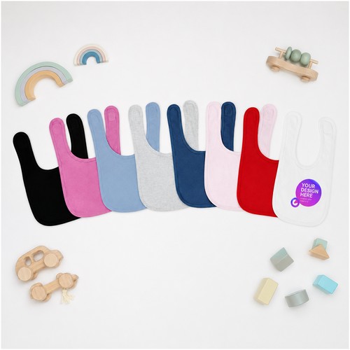 Custom Baby Bibs - Combed Cotton, Made to Order Custom Baby Bibs - Combed Cotton, Made to Order