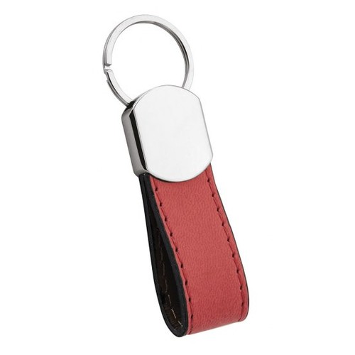 RED IMITATION LEATHER CAR KEY RING RED IMITATION LEATHER CAR KEY RING