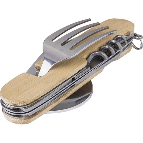 Bamboo multifunctional cutlery set Ainsley Bamboo multifunctional cutlery set Ainsley