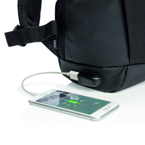Madrid anti-theft RFID USB laptop backpack PVC free Madrid anti-theft RFID USB laptop backpack PVC free