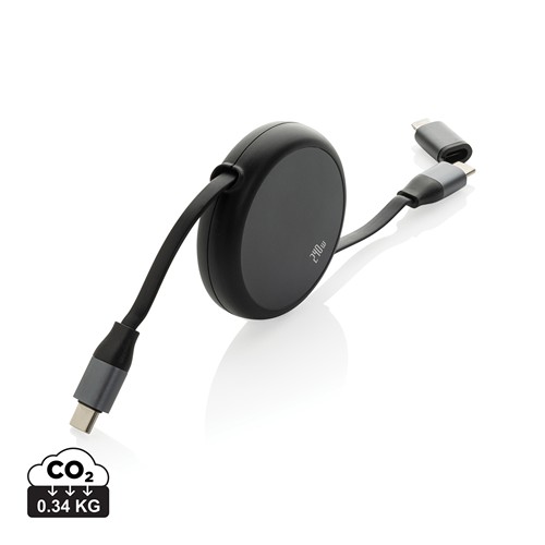Câble rétractable 240W 2-en-1 en aluminium RCS Terra