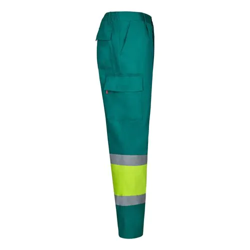 VL ARTEMIS. Two-tone trousers, in twill (190g/m²), cotton (20%) and polyester (80%)