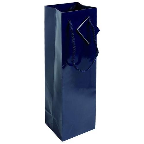 157 g/m2 laminated paper bottle shopping bag with gusset and bottom reinforcement, string 157 g/m2 laminated paper bottle shopping bag with gusset and bottom reinforcement, string