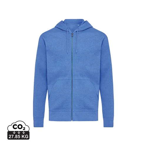 Sweat à capuche avec zip en coton recyclé IQONIQ Abisko