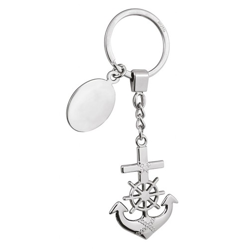 PORTE-CLES ANCRE ET GOUVERNAIL PORTE-CLES ANCRE ET GOUVERNAIL