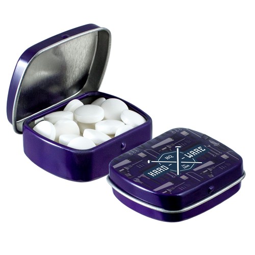 Micro scharnierblikje met pepermunt Micro scharnierblikje met pepermunt