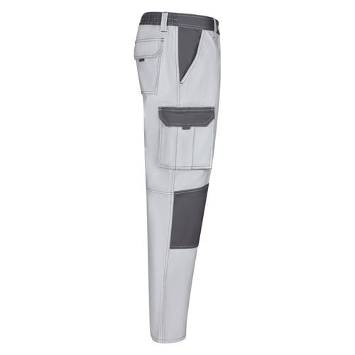 VL NJORD. Two-tone multi-pocket twill trousers (240 g/m²), in cotton (35%) and polyester (65%)