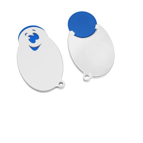 Chip holder with 1€ chip "face" Chip holder with 1€ chip "face"