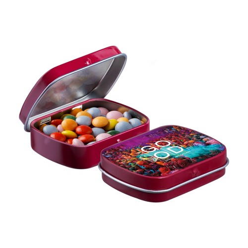 Mini boîte à charnière avec bonbons