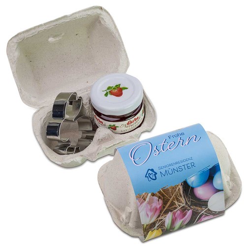Boxed pleasure - duo - with baking-shape and jam