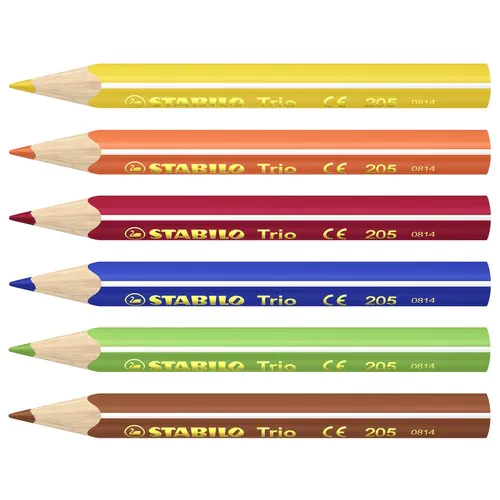 STABILO Trio short Set da 6 matite colorate
