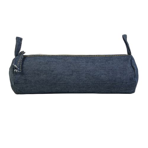 Bolsa de algodón DENIM 220 g/m2 (85% algodón - 15% poliéster) con cierre de cremallera