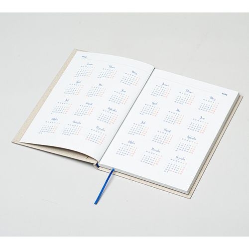 Mindnotes® diary in a grass paper hardcover